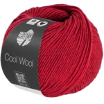 Lana Grossa Cool Wool Mélange 1501 Cherry red heather