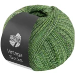 Lana Grossa Vintage Socks 1016 Light-/moss-/grey green heathered