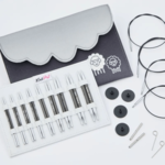 KnitPro Karbonz Special Interchangeable Circular Needle Set, Deluxe, 4 inches