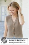 257-4 Coffee Ridge Vest by DROPS Design