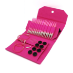LYKKE Interchangeable Circular Needle Set Blush, Magenta, 13 cm