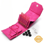 LYKKE Interchangeable Circular Needle Set Blush, Starter Set, Fuchsia, 13 cm