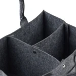 LindeHobby Felt Basket with Snap Buttons