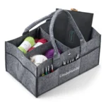 LindeHobby Felt Basket with Snap Buttons