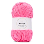 LindeHobby Fuzzy Chenille 49 Neon Pink