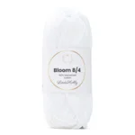 LindeHobby Bloom 8/4 Mercerized Cotton 02 White