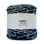 LindeHobby Inspire Print 35 White with blue rectangles