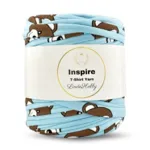 LindeHobby Inspire Print 24 Blue with teddy bear