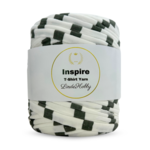 LindeHobby Inspire Print 02 White with wide green stripes