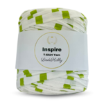 LindeHobby Inspire Print 14 White with wide light green stripes