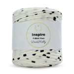 LindeHobby Inspire Print 122 White with black polka dots