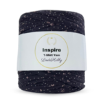 LindeHobby Inspire Print 156 Dark lavender with flowers