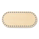 LindeHobby Bag Base, Oval, Plywood 22x10 cm