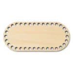 LindeHobby Bag Base, Oval, Plywood 18x8 cm