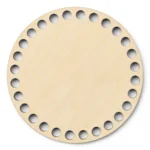 LindeHobby Bag Base, Round, Plywood 12 cm