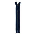 YKK Fixed Zipper Antique Brass 4 mm 14 cm 560 Navy