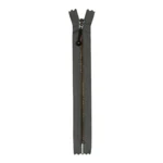 YKK Fixed Zipper Antique Brass 4 mm 14 cm 135 Medium grey