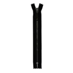 YKK Fixed Zipper Antique Brass 4 mm 17 cm 580 Black
