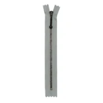 YKK Fixed Zipper Antique Brass 4 mm 17 cm 574 Light grey