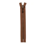 YKK Fixed Zipper Antique Brass 4 mm 23 cm 008 Light brown