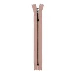 YKK Fixed Zipper Antique Brass 4 mm 23 cm 274 Dusty pink