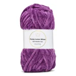 LindeHobby Fuzzy Chenille Silver Lurex 40 Purple