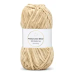 LindeHobby Fuzzy Chenille Silver Lurex 08 Beige (dark)