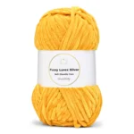 LindeHobby Fuzzy Chenille Silver Lurex 47 Golden yellow