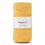 LindeHobby Macrame Lux, Rope Yarn, 1 mm 07 Yellow