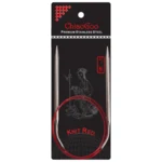 ChiaoGoo Circular Needles Knit Red Stainless Steel (23-100 cm) 80 cm