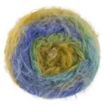 Lana Grossa Basta Mista 101 Mustard yellow/Linden green/Royal blue/Jeans blue/Gray/Mouse gray