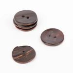 DROPS Arched (Brown), Button, 18 mm (no. 818)