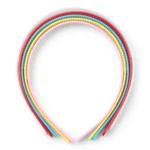 LindeHobby Hair Band, Multi Color, 12 mm, 5 pcs