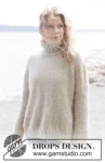 262-24 Frosted Oats Sweater by DROPS Design