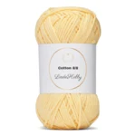 LindeHobby Cotton 8/8 - Soft Pastel Dream, 10 balls 037 Canarino