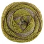 Lana Grossa Gomitolo Gala 4034 Purple grey/dark-/light olive/lime green