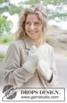 261-50 Birch Bark Mittens by DROPS Design