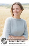 266-15 Mist Wave Sweater by DROPS Design
