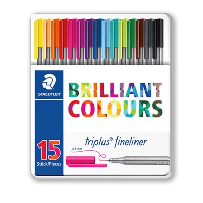 STAEDTLER Triplus Fineliner 334, 15 pcs