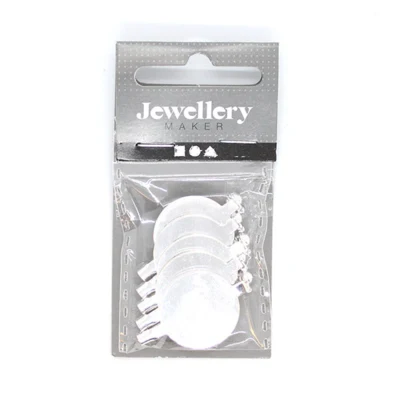 Brooch pins Silver-plated 20 mm, 5 pcs