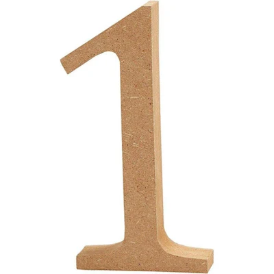 Number, MDF, 8cm, 1k