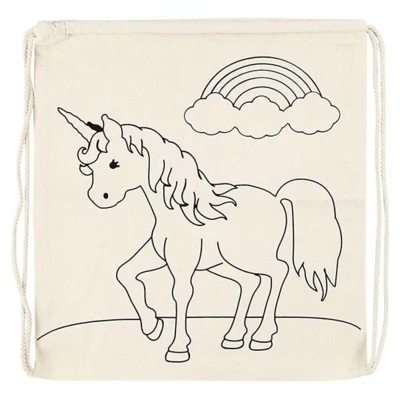 Gym bag, 37 x 41 cm, Light nature, 1 piece