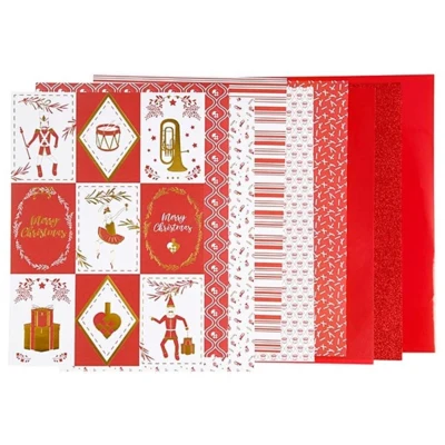 Christmas paper 21 x 30 cm, 24 sheets
