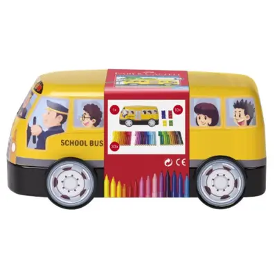 Faber-Castell Connector felt tip pen set School bus, 43 pieces