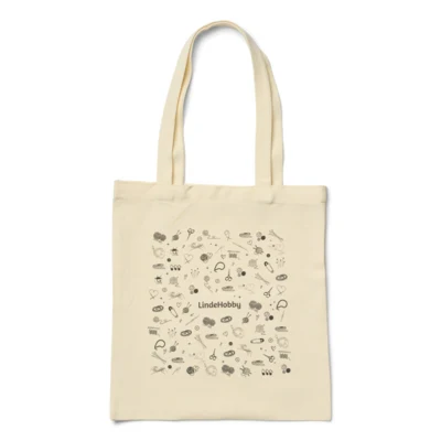 LindeHobby Tote Bag with LindeHobby Print, 35x40 cm, 1 pc