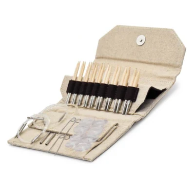 LYKKE Interchangeable Circular Needle Set Naturale, Beige, 9 cm