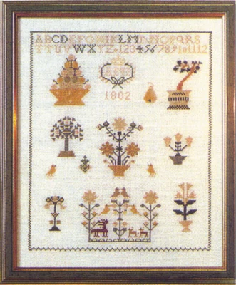 Embroidery Kit Altes land 1802 20 x 25 cm / 8 x 10 in