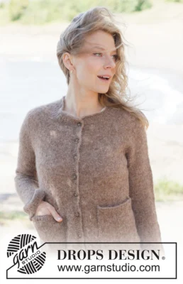 262-25 Forest Pocket Cardigan by DROPS Design