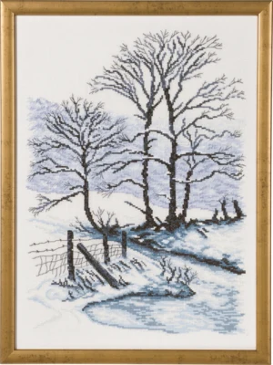 Embroidery Kit Winter R5350 34 x 47 cm / 13 x 19 in