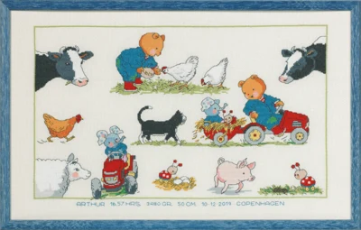 Embroidery Kit Bobbi Farmer 44x27 cm / 17.32x10.63 in